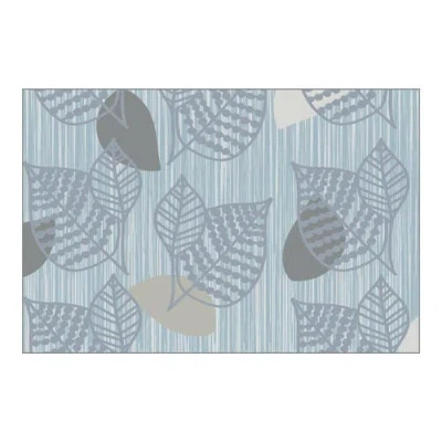 Kaplan Early Learning Company Sense Of Place Leaf Carpet In Blue