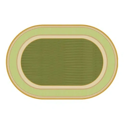 Kaplan Early Learning Company Sense Of Place Lowland Stripe Carpet In Green