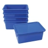 Kaplan Early Learning Company Storage Bins With Lids In Blue