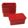 Kaplan Early Learning Company Storage Bins With Lids In Red