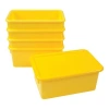 Kaplan Early Learning Company Storage Bins With Lids In Yellow