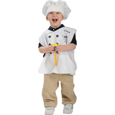Kaplan Early Learning Company Toddler Chef Vest & Hat In White