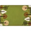 Kaplan Early Learning Company Tranquil Trees Carpets In Green