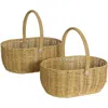 Kaplan Early Learning Company Wicker Storage Basket In Brown