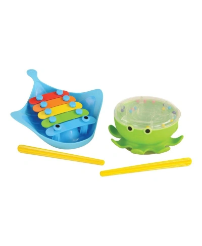 Kaplan Early Learning Babies' Octodrum & Dingray Musical Water Toys In Multicolored