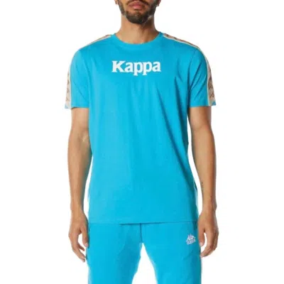 Kappa 222 Banda Deto 2 Tee Shirt In Dark Aqua In Blue