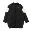 Kappa Authentic 90 Bartes Women's Long Down Jacket Black/white/fuchsia In Black/white/fuchsia