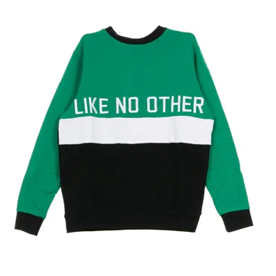 Kappa Authentic Bethek Green/black/white Men's Crew Neck Sweatshirt In Multi