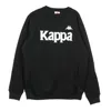 Kappa Authentic Bzali Men's Crew Neck Sweatshirt In Black/grey Silver