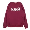 Kappa Authentic Bzali Men's Crewneck Sweatshirt Violet/grey Silver In Violet/grey Silver