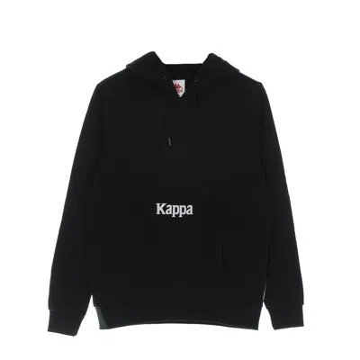 Kappa Authentic Fin Men's Lightweight Hooded Sweatshirt In Black