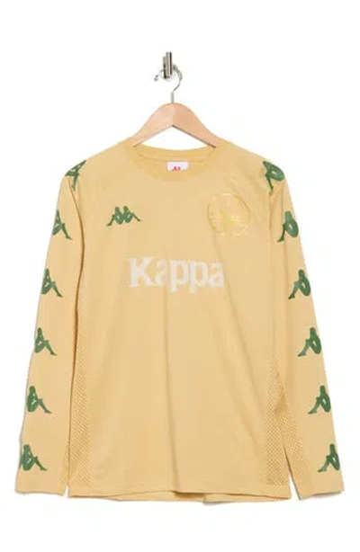 Kappa Authentic Frederick Long Sleeve Graphic T-shirt In Beige Camel