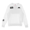 Kappa Authentic La Bazya Men's Crewneck Sweatshirt White/white/black In White