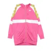 Kappa Banda 10 Banik Women's Track Jacket Fuchsia/white/yellow In Fuchsia/white/yellow
