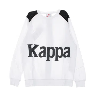 Kappa Bernel Band Men's Crewneck Sweatshirt White/black In Multi