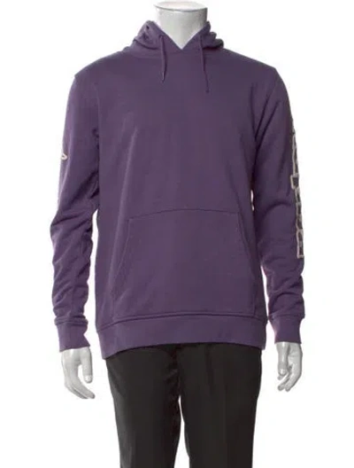 Pre-owned Kappa Crew Neck Long Sleeve Hoodie In Purple