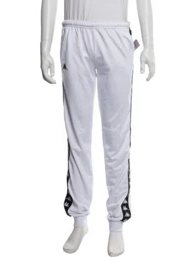 Pre-owned Kappa Graphic Print Lounge Bottoms In White