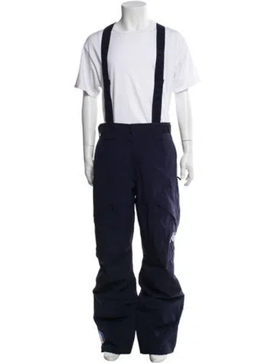 Pre-owned Kappa Graphic Print Ski Pants In Blue
