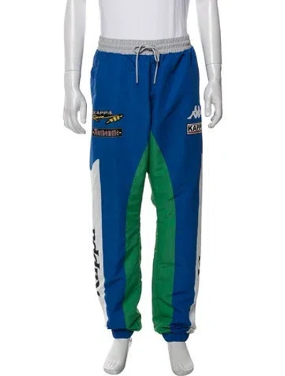 Pre-owned Kappa Graphic Print Sweatpants In Blue