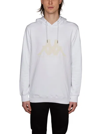 Kappa Kontroll Cotton Sweatshirt With Logo In White