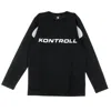 Kappa-kontroll Kontroll Tee Men's Long Sleeve T-shirt L/s Omini Black/grey Silver In Black/grey Silver