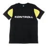 Kappa-kontroll Kontroll Tee Men's T-shirt Omini Black/yellow Lemon In Black/yellow Lemon