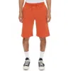 Kappa Logo Fleece Mabok Shorts In Orange In Orange