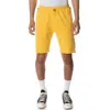 Kappa Logo Tape Dasved Shorts In Yellow/grey/black In Yellow