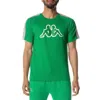 Kappa Logo Tape Davirec Shor Sleeve T Shirt In Green In Green
