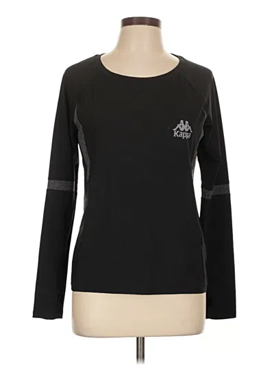 Pre-owned Kappa Long Sleeve T-shirt In Black