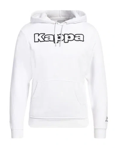 Kappa Man Sweatshirt White Size S Cotton, Polyester