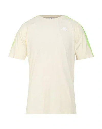 Kappa Man T-shirt Cream Size Xl Cotton In White