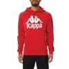 Kappa Men's 222 Banda Hurtado 2 Hoodie In Red/black In Red
