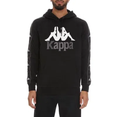 Kappa Men's 222 Banda Hurtado 3 Hoodie In Black/grey/white In Multi