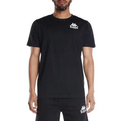 Kappa Men's Authentic Ables T-shirt In Black Smoke In Multi