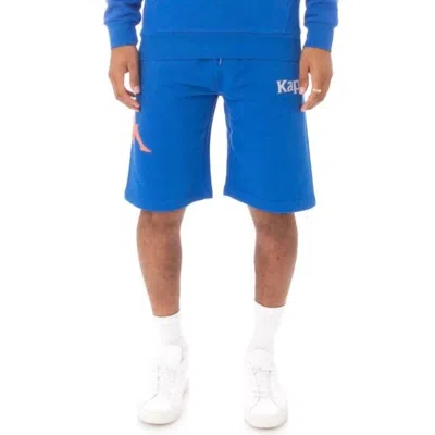 Kappa Men's Authentic Sangone Shorts In Blue/lime-orange/grey In Multi