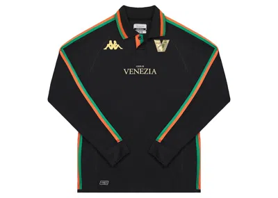 Pre-owned Kappa Men's  Venezia Fc Home 22/23 Long Sleeve Shirt In Black