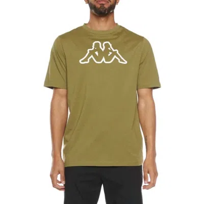 Kappa Men's Logo Fleece Cromok T-shirt In Olive In Green