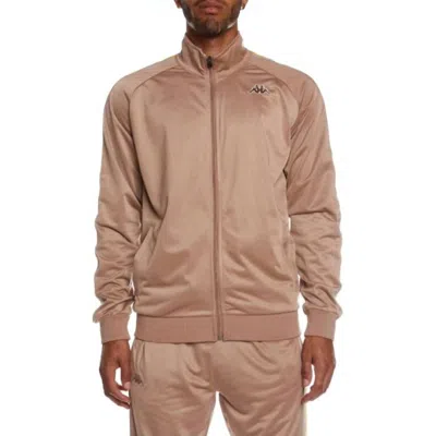 Kappa Men's Logo Tape Artem 2 Track Jacket In Brown/orange-blue/beige