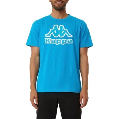 Kappa Men's Logo Tape Bant T Shirt In Blue/white