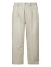 Kappa Pleated-front Trousers In Neutral