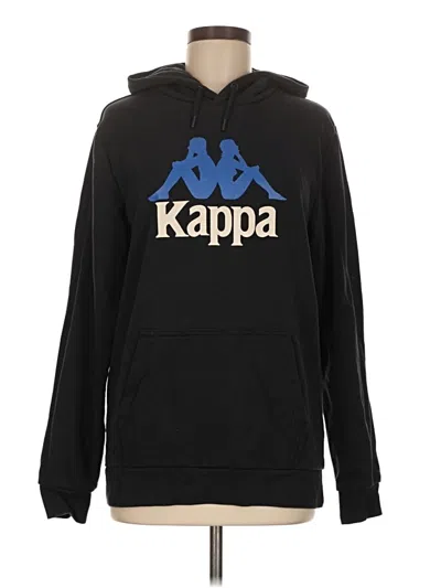 Pre-owned Kappa Pullover Hoodie In Black