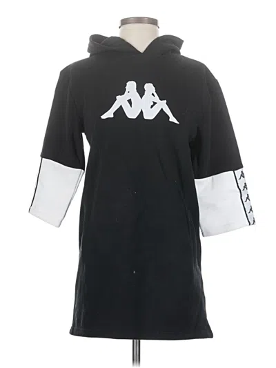 Pre-owned Kappa Pullover Hoodie In Black