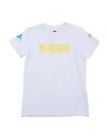 Kappa Toddler Boy T-shirt White Size 3 Cotton, Elastane In White