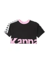 Kappa Toddler Girl T-shirt White Size 5 Cotton, Elastane In Black