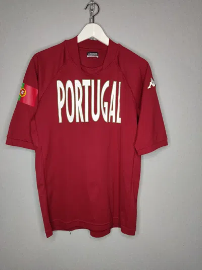 Pre-owned Kappa X Soccer Jersey Blokecore Portugal Kappa Vintage Training Football Shirt In Red