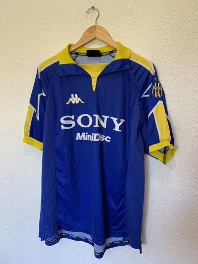 Pre-owned Kappa X Soccer Jersey Kappa Juventus 1997/1998 Away Kit Soccer Jersey Blokecore In Blue