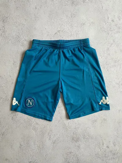 Pre-owned Kappa X Soccer Jersey Kappa Napoli Fc Soccer Shorts S In Blue