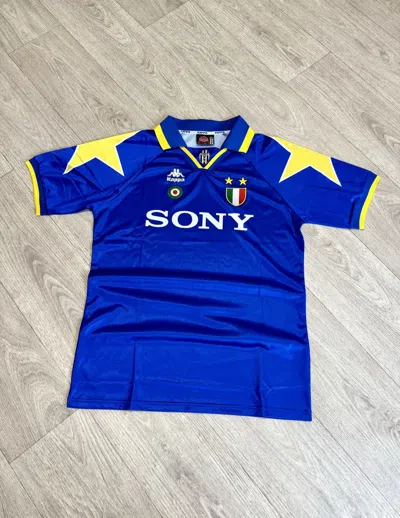 Pre-owned Kappa X Soccer Jersey Vintage Kappa Juventus 1995/96 Soccer Jersey In Blue