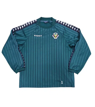 Pre-owned Kappa X Soccer Jersey Vtg Fc Nippon Tokyo Verdy Goalkeeper Jersey In Green